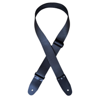 Colonial Leather Guitar Strap - Black