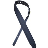 Colonial Leather Guitar Strap Black & Black