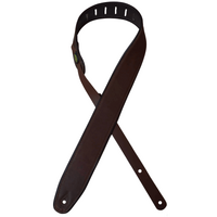 Colonial Leather 2.5″ Guitar Strap - Tan & Brown