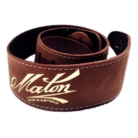 Maton Guitar Strap Brown With Gold Logo