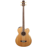 Takamine GB72 Series AC/EL Bass Guitar with Cutaway in Natural Finish