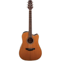 Takamine G20 Series Dreadnought AC/EL Guitar with Cutaway in Natural Satin Finish