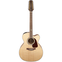 Takamine G70 Series 12 String Jumbo AC/EL Guitar with Cutaway Natural Gloss
