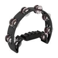 Mano Percussion Tambourine Half Moon Black