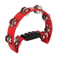 Mano Percussion Tambourine Half Moon Red