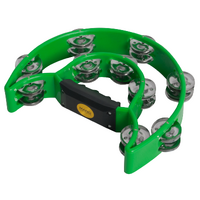 Mano Percussion Tambourine 1/2 Moon Green