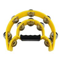 Mano Percussion Tambourine 1/2 Moon Yellow
