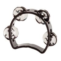 Mano Percussion Kids 3 1/2 Inch Junior Tambourine Black