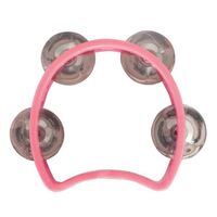 Mano Percussion Kids 3 1/2 Inch Junior Tambourine Pink