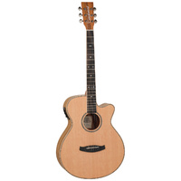 Tanglewood Reunion Pro Solid Australian Red Cedar Top Super Folk w Pacific Walnut B/S