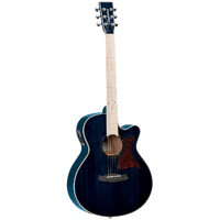 Tanglewood Winterleaf Blonde Super Folk - Bondi Blue Gloss - *Blemished