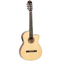 Tanglewood Enredo Madera Dominar Solid Spruce Top Classical Cutaway/Electric Guitar TWEMDC6