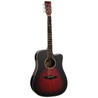 Tanglewood Winterleaf Pro Dreadnought C/E Antique Vintage Burst Gloss [TWPRO5-CE-AVB]
