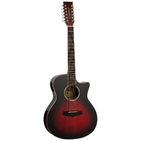 Tanglewood Winterlead Pro Venetian C/E 12-String Vintage Burst [TWPRO612-CE-AVB]