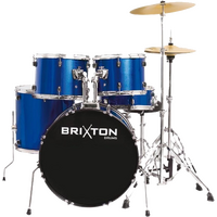 Brixton UBX20 Fusion 20" 5 Piece Drum Kit Package Blue