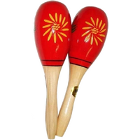Mano Percussion Maracas Red/Yellow Floral