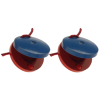 Mano Percussion UE542 Finger Castanets - Red & Blue