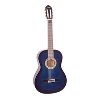 Valencia 100 Series Classical Guitar 3/4 Size Blue
