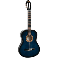 Valencia VC104BUS Classical Guitar 4/4 Size Blue Sunburst