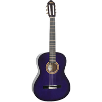Valencia 100 Series Classical Guitar 4/4 Size Purple