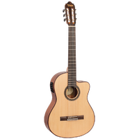 Valencia VC704CE Classical Acoustic/Electric Guitar - Natural Satin