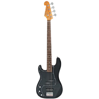 Essex VEP34 Model Bass Guitar Left Handed 3/4 Size in Black