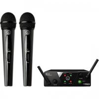 AKG WMS40 Mini US25 Wireless Microphone System Dual Vocal Handheld Mic B+D