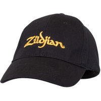 Zildjian Classic Black Baseball Cap With Gold Logo